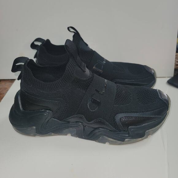 Champion Size 10 Sneakers Hyper Cross Black Slip on Trainers Athletic - Picture 1 of 5